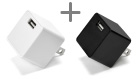 USB AC セット ブラック or ホワイト