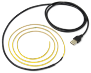 LED 一本線 超極細テープライト 線状の3mm 貼レルヤ USB 1m 昼光色	