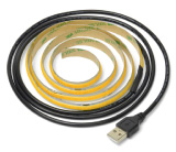LEDテープライト 線状の貼レルヤ USB 1m 電球色