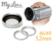 My Lens ビデオカメラ用 46/49/52mm ワイドレンズ