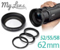 My Lens ビデオカメラ用 薄型 広角0.7倍ワイドレンズ 52/55/58/62mm